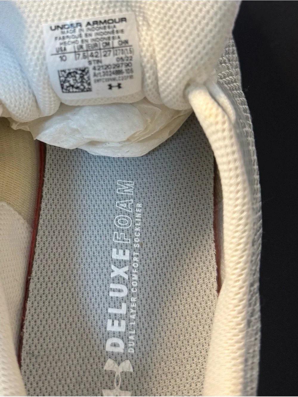 Under Armour breathable white